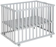 Sivá detská ohrádka 100x75 cm – Roba