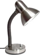 Stmievateľná stolná lampa KADET–S 1xE27/40W/230V matný chróm
