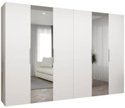 Skriňa Marbella II 300 biela/strieborný