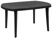 Livarno home Záhradný stôl Dallas, antracitová, 137 x 90 x 74 cm (100387291)