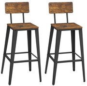 Barová stolička AVEN hnedá/čierna