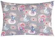 Bellatex Vankúšik VIOLA Jednorožec, labuť, 40 x 60 cm