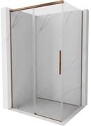 Mexen Rox, posuvný sprchový kút 95 x 70 cm, 8mm číre sklo, ružové zlato profil, 8C2-095-070-60-00