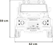 Elektrické autíčko Land Rover Defender 110 SVX čierne
