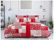 Bavlnené obliečky PERISO červené Rozmer obliečky: 70 x 90 cm | 140 x 200 cm