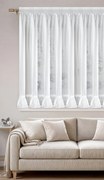 VIANOČNÁ ZÁCLONA NA PÁSKE FLAKE 350X160 CM BIELA