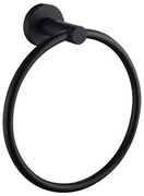 Rea Mist 05, okrúhly prsteňový držiak na uterák 332915A, čierna matná, REA-06904