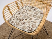 Podložka na stoličku Standard Blooms béžový