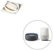 Inteligentné zapustené bodové svetlo biele bez rámu vrátane Wifi GU10 - Oneon 1