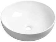 Sapho Sapho, RONDANE keramické umývadlo, priemer 41x14 cm, na dosku, AR435