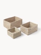 Úložné koše z morskej trávy Aleya, 3 ks