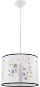 Sollux SL.1423 - Detský luster na lanku OWLS 1xE27/15W/230V pr. 40 cm