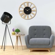 Drevené nástenné hodiny z HDF - Čierne, biele alebo javor | SENTOP HDFK028-javor