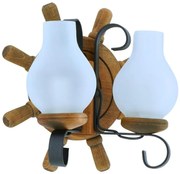 Nástenné svietidlo TIMONA 2xE14/40W/230V buk