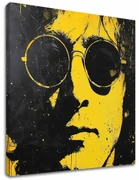 Obraz John Lennon - Žltý odraz reality | 100% originál domaľovaný akrylom