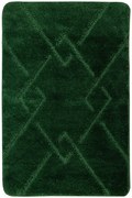 Kúpeľňový koberček Moreno tmavozelený, kosoštvorce