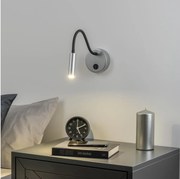 Brilagi - LED Flexibilná nástenná lampa MAYA LED/3W/230V 4000K strieborná