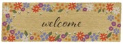 Rohožka z kokosového vlákna 40x120 cm Welcome Floral – Artsy Doormats