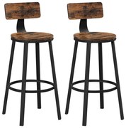 Barová stolička AVEN hnedá/čierna