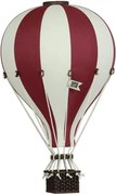 Dekoračný lietajúci balón bordová – dekorácia do detskej izby M-33cm x 20cm