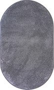 Kusový koberec Laguna tmavo šedá ovál, 80x150 ovál, šedá, obývacia izba, Vopi