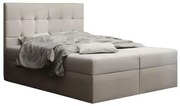 Manželská posteľ  Boxspring 140 cm Duel 2 (béžová) (s matracom a úložným priestorom). Vlastná spoľahlivá doprava až k Vám domov. 1046444