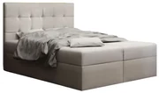 Manželská posteľ  Boxspring 140 cm Duel 2 (béžová) (s matracom a úložným priestorom). Vlastná spoľahlivá doprava až k Vám domov. 1046444