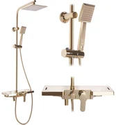 Rea Bravo, sprchový set h-1050, zlatá lesklá, REA-P4120
