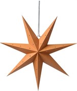 Bronzová závesná vianočná papierová hviezda M - 45*15*45 cm