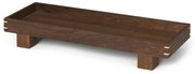 Ferm Living Drevený podnos Bon / Small Smoked Oak