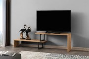 TV stolík/skrinka Ornelia (Čierna + Borovica). Akcia -15%. Vlastná spoľahlivá doprava až k Vám domov. 1072074