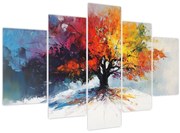 Obraz - Pestrofarebný strom (150x105 cm)