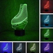 3Dmix 3DL-BSC032 – 3D LED nočná lampa - Korčuľa