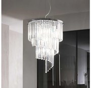Ideal Lux - Krištáľový luster na lanku CARLTON 12xE14/40W/230V pr. 50 cm chróm