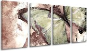 Obraz na stenu 4 dielny ABSTRAKT AB093E41