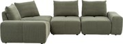 XXXLutz SEDACIA SÚPRAVA, textil, olivovozelená Xora - Sedačky - 000552036301
