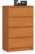 Komoda Kuba 60 cm - 4 zásuvky jelša