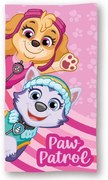 Detská osuška PAW PATROL ružová 70X140cm Setino Tiahome