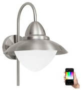 Eglo 33583 - LED RGBW Vonkajšie nástenné svietidlo SIDNEY 1xE27/9W/230V IP44