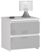 Nočný stolík CL2 2SZ CLP metalický, lesk