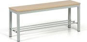 Šatníková lavica s botníkom, sedák - lamino, dĺžka 1000 mm, breza