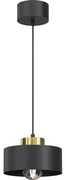 Luster na lanku MARTI 1xE27/15W/230V čierna/zlatá