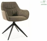 Otočné jídelní křeslo Sempre olivové