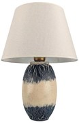 Stolná lampa RAMZES 1xE27/40W/230V béžová/modrá