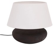 Čiernobiela stolová lampa s textilným tienidlom (výška 35 cm) Nessi – Kave Home