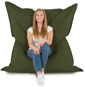 XXL vankúš na sedenie – interiérový aj záhradný, vodeodolný Farba: 8.Tm.Zelený