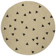 Ferm Living Jutový koberec Triangles Ø 100 cm