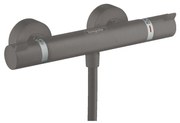 Hansgrohe Ecostat Comfort, termostatická sprchová batéria, čierna-chrómová kartáčovaná, HAN-13116340