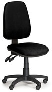Kancelárska stolička ALEX bez podpierok rúk, čierna
