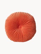 Okrúhly ručne vyrobený bavlnený vankúš Ripple, Ø 50 cm